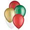 12&#x22; Traditional Christmas Latex Balloon Assortment